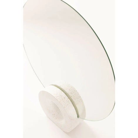 Miroir De Table Nives SKLUM Bois De Suar - Blanc 6 Miroir De Table Nives SKLUM Bois De Suar - Blanc – Image 4