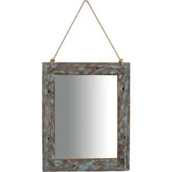 BISCOTTINI Miroir Mural En Bois Massif L41XPR3XH51 CM -Miroir Soldes Boutique 34186383 3