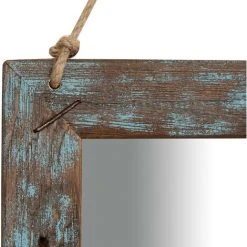 BISCOTTINI Miroir Mural En Bois Massif L41XPR3XH51 CM -Miroir Soldes Boutique 34186383 4