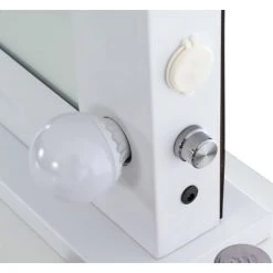 CLP Miroir Led De Maquillage Visalia Avec Lumière Réglable Et Port USB Blanc -Miroir Soldes Boutique 34578331 4