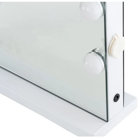 CLP Miroir Led De Maquillage Murrieta Avec Lumière Réglable Et Port USB Blanc 6 CLP Miroir Led De Maquillage Murrieta Avec Lumière Réglable Et Port USB Blanc – Image 4