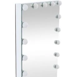 CLP Miroir Led De Maquillage Murrieta Avec Lumière Réglable Et Port USB Blanc 11 CLP Miroir Led De Maquillage Murrieta Avec Lumière Réglable Et Port USB Blanc -Miroir Soldes Boutique 34578776 5