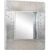 VidaXL Miroir De Style Aviation 50x50 Cm Métal - Argent -Miroir Soldes Boutique 34612596 1