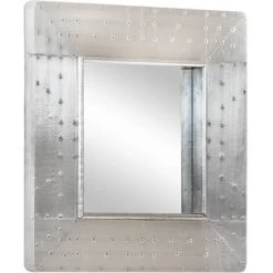 VidaXL Miroir De Style Aviation 50x50 Cm Métal - Argent