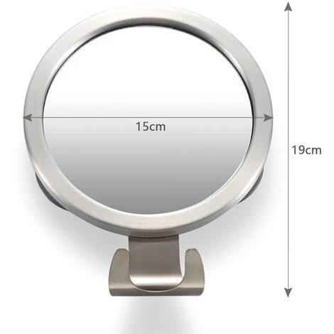 ASUPERMALL Salle De Bain Miroir Antibuee Douche Miroir De Rasage Avec Ventouse Support Mural Avec Crochet Rasoir 4 ASUPERMALL Salle De Bain Miroir Antibuee Douche Miroir De Rasage Avec Ventouse Support Mural Avec Crochet Rasoir – Image 2