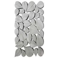 MEUBLER DESIGN Miroir Décoratif Design Flower, Verre, Miroir, Rectangulaire, Style Baroque, 76.2 X 2.5 X 107 Cm - Miroir