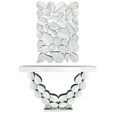 MEUBLER DESIGN Miroir Décoratif Design Flower, Verre, Miroir, Rectangulaire, Style Baroque, 76.2 X 2.5 X 107 Cm - Miroir 4 MEUBLER DESIGN Miroir Décoratif Design Flower, Verre, Miroir, Rectangulaire, Style Baroque, 76.2 X 2.5 X 107 Cm - Miroir – Image 2