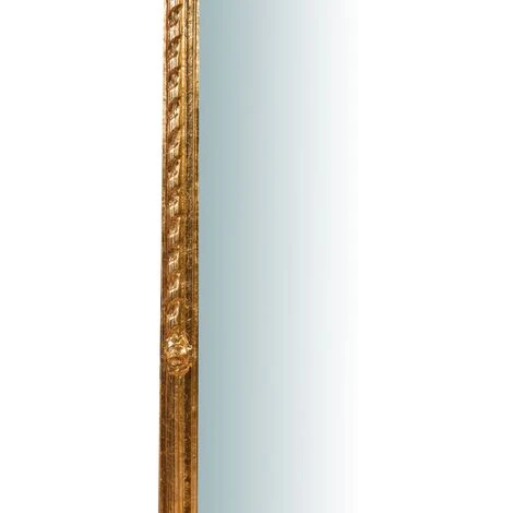 BISCOTTINI Miroir Murale En Bois Finition Feuille Or Vieilli Aux Dimensions L40XPR5X98 Cm Made In Italy 5 BISCOTTINI Miroir Murale En Bois Finition Feuille Or Vieilli Aux Dimensions L40XPR5X98 Cm Made In Italy – Image 3