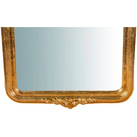 BISCOTTINI Miroir Murale En Bois Finition Feuille Or Vieilli Aux Dimensions L40XPR5X98 Cm Made In Italy 6 BISCOTTINI Miroir Murale En Bois Finition Feuille Or Vieilli Aux Dimensions L40XPR5X98 Cm Made In Italy – Image 4