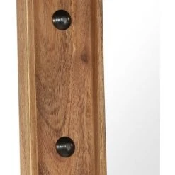 ASUPERMALL Miroir Bois D'acacia Massif 50 X 80 Cm -Miroir Soldes Boutique 35498832 5