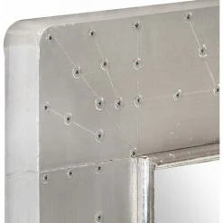 ASUPERMALL Miroir De Style Aviation 50x50 Cm Metal -Miroir Soldes Boutique 35499892 5