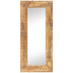 ASUPERMALL Miroir Sculpte A La Main 110x50x11 Cm Bois De Manguier Solide -Miroir Soldes Boutique 35499919 2