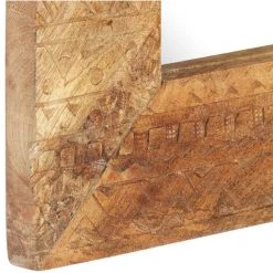 ASUPERMALL Miroir Sculpte A La Main 110x50x11 Cm Bois De Manguier Solide -Miroir Soldes Boutique 35499919 4