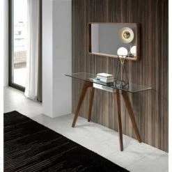 Paris Prix - Miroir Mural Design "benito" 100cm Naturel 10 Paris Prix - Miroir Mural Design "benito" 100cm Naturel -Miroir Soldes Boutique 35752789 4