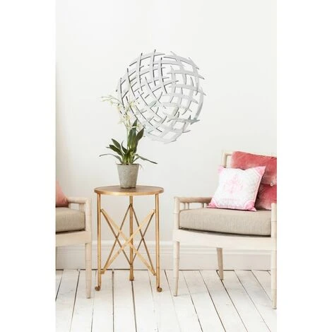 Paris Prix - Miroir Mural Déco "athene" 80cm Argent 4 Paris Prix - Miroir Mural Déco "athene" 80cm Argent – Image 2