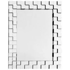 Paris Prix - Miroir Mural Design "dionysus" 85cm Argent