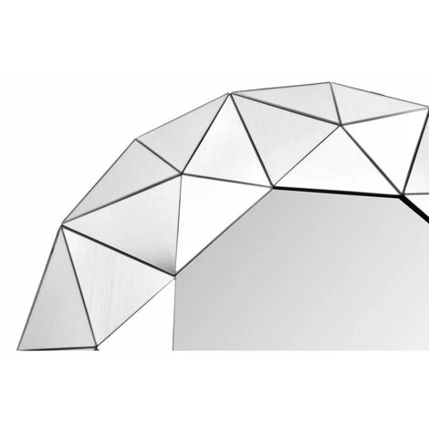 Paris Prix - Miroir Mural Design "vulcanus" 70cm Argent 5 Paris Prix - Miroir Mural Design "vulcanus" 70cm Argent – Image 3