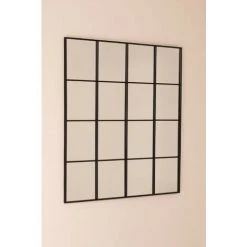 Miroir Mural En Métal Effet Fenêtre (122x122 Cm) Sofi SKLUM Fer Noir - Noir 9 Miroir Mural En Métal Effet Fenêtre (122x122 Cm) Sofi SKLUM Fer Noir - Noir -Miroir Soldes Boutique 35834999 3