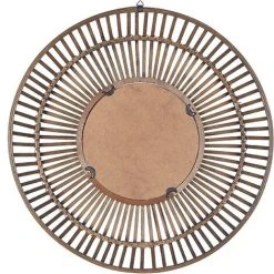 BELIANI Miroir En Bois Solide Bois Foncé 66x66 - Bois Foncé -Miroir Soldes Boutique 35981692 4