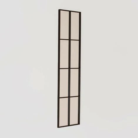 Miroir Mural En Métal Style Fenêtre (132x38 Cm) Rania SKLUM Fer Noir - Noir 3 Miroir Mural En Métal Style Fenêtre (132x38 Cm) Rania SKLUM Fer Noir - Noir