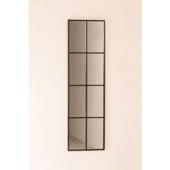 Miroir Mural En Métal Style Fenêtre (132x38 Cm) Rania SKLUM Fer Noir - Noir 10 Miroir Mural En Métal Style Fenêtre (132x38 Cm) Rania SKLUM Fer Noir - Noir -Miroir Soldes Boutique 36005776 4