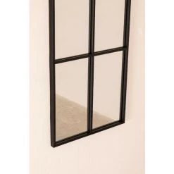 Miroir Mural En Métal Style Fenêtre (132x38 Cm) Rania SKLUM Fer Noir - Noir 11 Miroir Mural En Métal Style Fenêtre (132x38 Cm) Rania SKLUM Fer Noir - Noir -Miroir Soldes Boutique 36005776 5