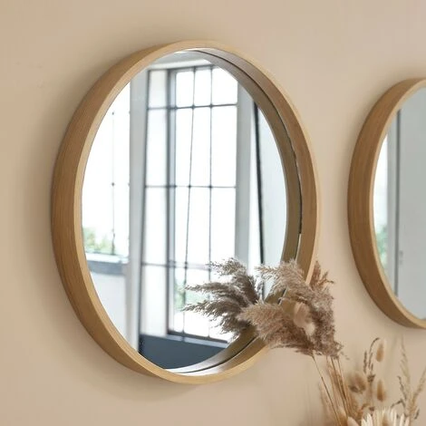 BOIS DESSUS BOIS DESSOUS Miroir Rond En Bois De Chêne - Naturel 3 BOIS DESSUS BOIS DESSOUS Miroir Rond En Bois De Chêne - Naturel