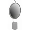 Paris Prix - Miroir à Poser Rond "eleganca" 75cm Blanc & Argent -Miroir Soldes Boutique 36880516 1