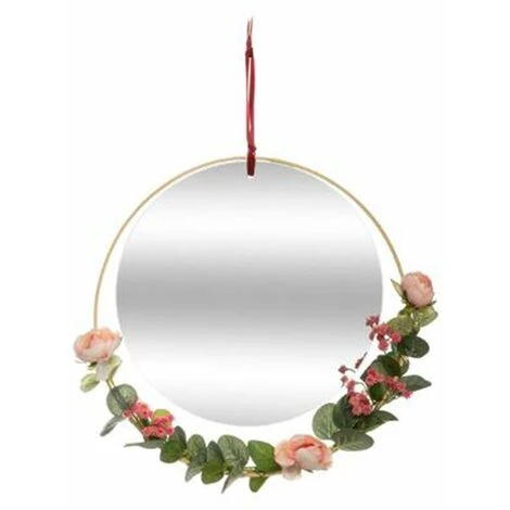 ATMOSPHERA, CRATEUR D'INTRIEUR Miroir Mural Déco "Fleurs Poésie" 33cm Multicolore 3 ATMOSPHERA, CRATEUR D'INTRIEUR Miroir Mural Déco "Fleurs Poésie" 33cm Multicolore