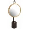 Paris Prix - Miroir à Poser Rond "eleganca" 65cm Noir & Or -Miroir Soldes Boutique 36881340 1