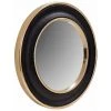 Paris Prix - Miroir Mural Design "eleganca" 45cm Or & Noir
