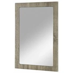 Paris Prix - Miroir Mural Design "solide" 60cm Naturel