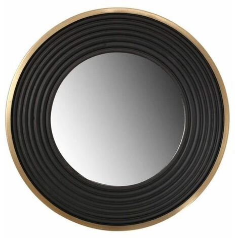 Paris Prix - Miroir Mural Design "eleganca" 38cm Or & Noir 3 Paris Prix - Miroir Mural Design "eleganca" 38cm Or & Noir