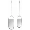 ATMOSPHERA, CRŽATEUR D'INTŽRIEUR Lot De 2 Miroirs à Suspendre "Ovale" 59cm Argent -Miroir Soldes Boutique 36892659 1