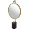 Paris Prix - Miroir à Poser Rond "eleganca" 75cm Noir & Or -Miroir Soldes Boutique 36907013 1