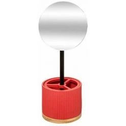 FIVE SIMPLY SMART Miroir à Poser & Organiseur "Modern" 35cm Rose