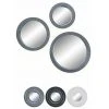 KONTARBOOR Lot De 3 Miroirs Décoratifs Ronds BLANCS , 18cm / 23cm / 28cm -Miroir Soldes Boutique 37072566 1