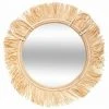 ATMOSPHERA FOR KIDS Miroir Rond Enfant "Sweet Safari" 38cm Naturel -Miroir Soldes Boutique 37233476 1