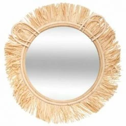 ATMOSPHERA FOR KIDS Miroir Rond Enfant "Sweet Safari" 38cm Naturel