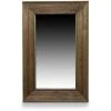 DECORATION D’AUTREFOIS Miroir Ancien Rectangulaire Vertical Bois 64.5x5.5x99cm - Marron - Marron