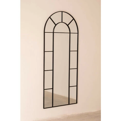 Miroir Mural En Métal Effet Fenêtre (180x80 Cm) Diana SKLUM Fer Noir - Noir 5 Miroir Mural En Métal Effet Fenêtre (180x80 Cm) Diana SKLUM Fer Noir - Noir – Image 3