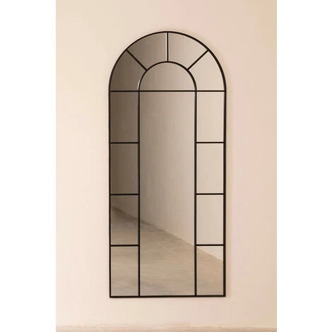 Miroir Mural En Métal Effet Fenêtre (180x80 Cm) Diana SKLUM Fer Noir - Noir 6 Miroir Mural En Métal Effet Fenêtre (180x80 Cm) Diana SKLUM Fer Noir - Noir – Image 4