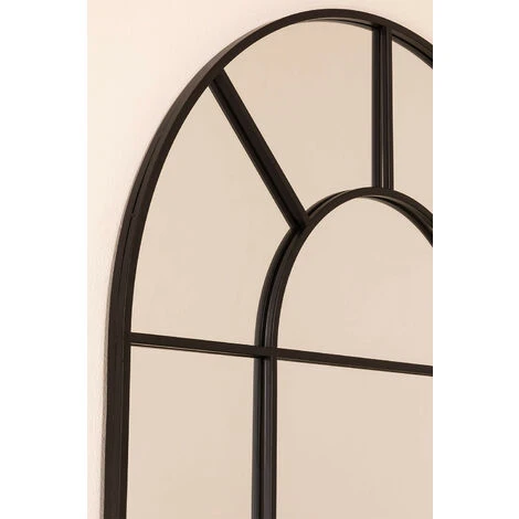Miroir Mural En Métal Effet Fenêtre (180x80 Cm) Diana SKLUM Fer Noir - Noir 7 Miroir Mural En Métal Effet Fenêtre (180x80 Cm) Diana SKLUM Fer Noir - Noir – Image 5