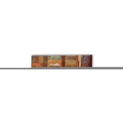 VidaXL Miroir Bois De Récupération Massif 80 X 50 Cm - Multicolore -Miroir Soldes Boutique 3756391 2