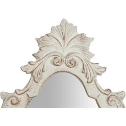 BISCOTTINI Miroir Murale En Bois Finition Blanche Vieillie Aux Dimensions L25 XPR2,5 XH40 Cm Made In Italy -Miroir Soldes Boutique 37834434 3