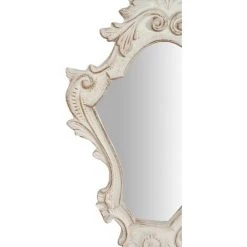 BISCOTTINI Miroir Murale En Bois Finition Blanche Vieillie Aux Dimensions L25 XPR2,5 XH40 Cm Made In Italy -Miroir Soldes Boutique 37834434 4