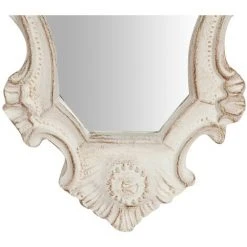 BISCOTTINI Miroir Murale En Bois Finition Blanche Vieillie Aux Dimensions L25 XPR2,5 XH40 Cm Made In Italy -Miroir Soldes Boutique 37834434 5
