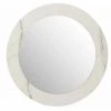 Paris Prix - Miroir Mural Rond "effet Marbre" 60cm Blanc -Miroir Soldes Boutique 37957827 1