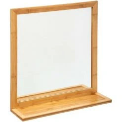 FI-VE Miroir Rect Tablette - Bambou