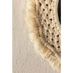 Miroir Mural Rond En Macramé (Ø35 Cm) Notel SKLUM Macramé - Beige Crème 11 Miroir Mural Rond En Macramé (Ø35 Cm) Notel SKLUM Macramé - Beige Crème -Miroir Soldes Boutique 38421608 5